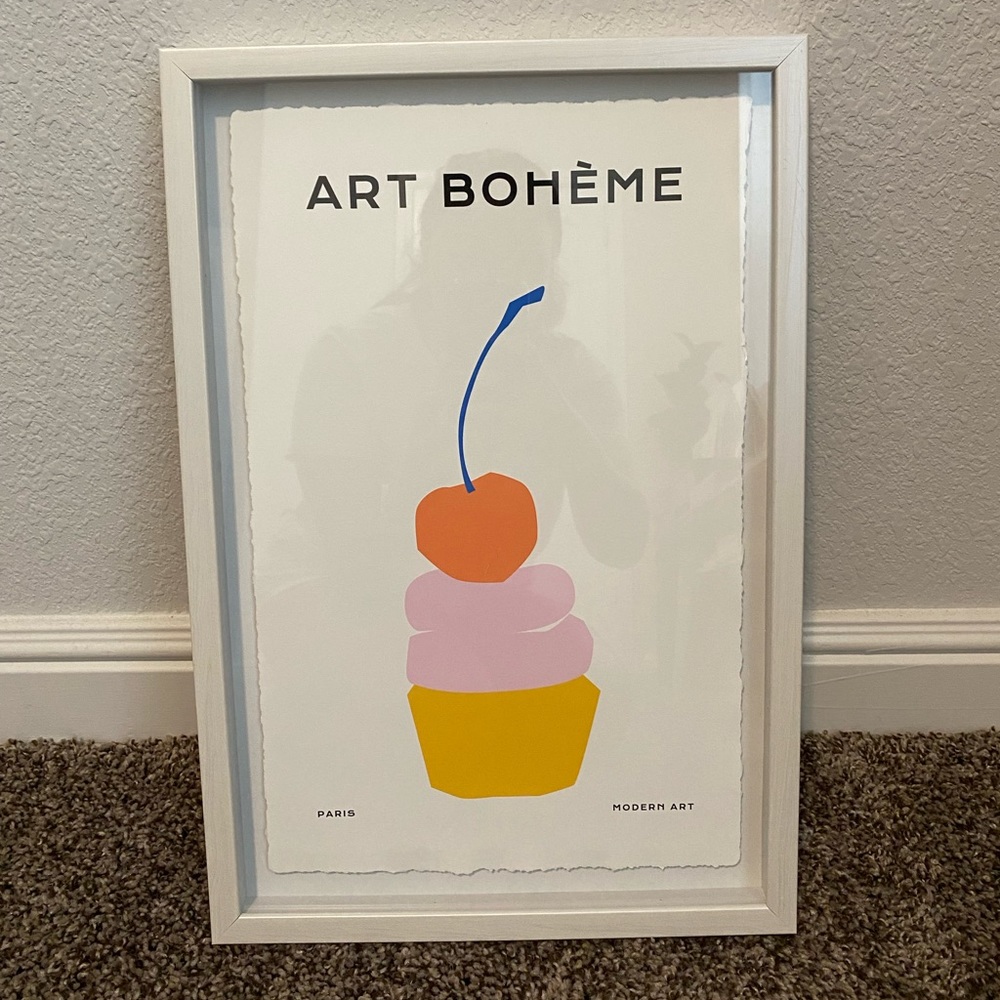 Cute Cupcake Art - Framed Print - Modern Art